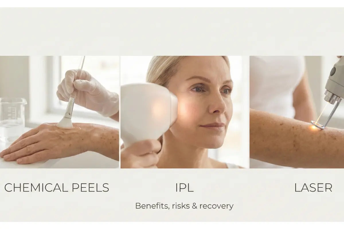 Chemicals, lasers & IPL for Dark Spots
