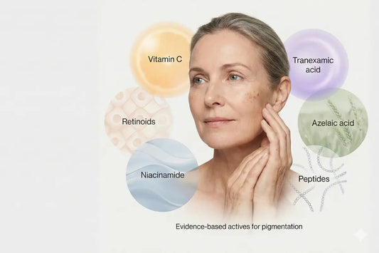 A woman with dark spots on her face