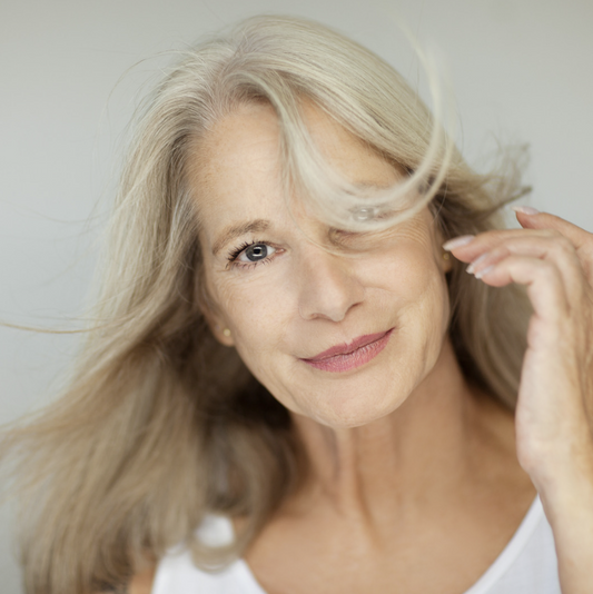 A woman with dull skin