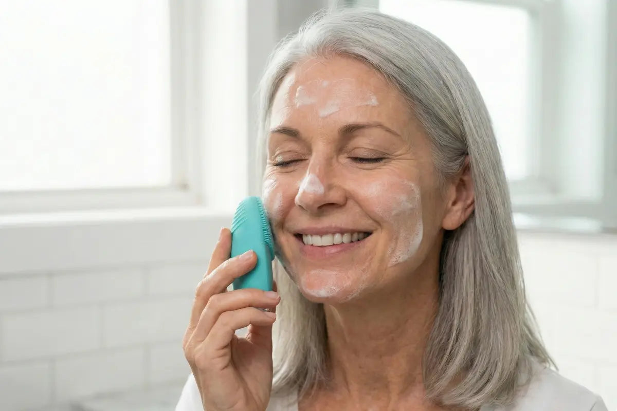 Sensitive-Skin-Cleanse-Silicone-Facial-Brush-for-Mature-Skin-Genova-GO-Sonic-Cleanser-Australia Genova Skincare