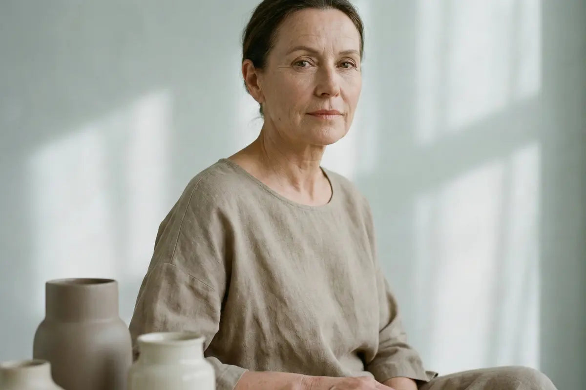 A woman with resilient skin