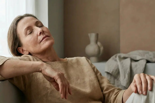 A mature woman with aging skin