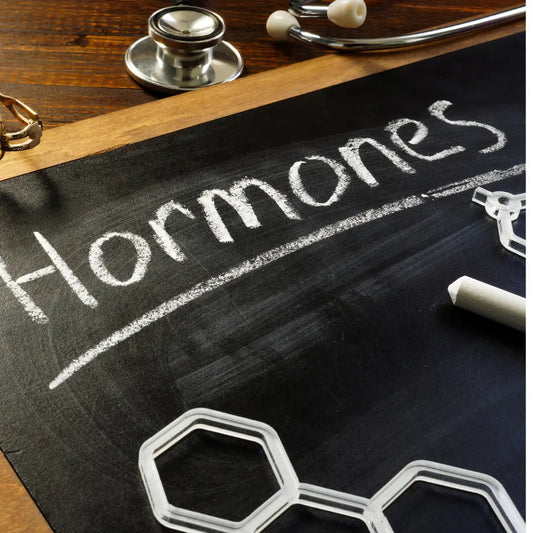 Representation of hormonal changes that affect skin during menopause