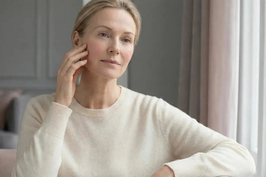 A woman with Rosacea