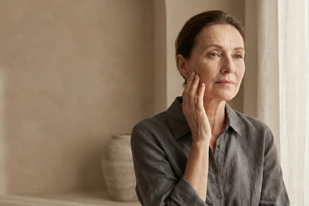 A menopausal woman with reactive skin