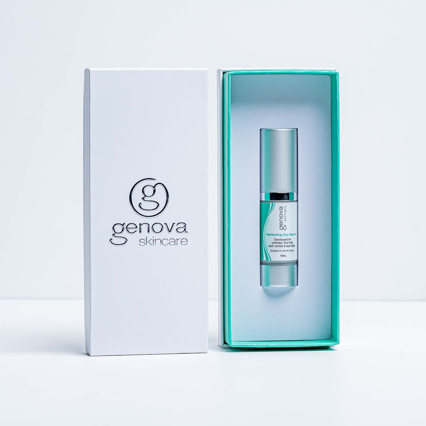 Reduce dark circles under eyes with Genova Perfecting Eye Serum