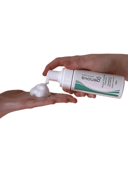 Foaming Cleanser Hand Application